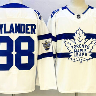 Men's Toronto Maple Leafs #88 William Nylander White Stadium Series Stitched Jersey