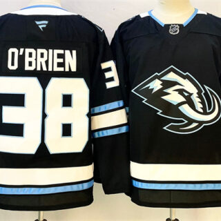 Men's Utah Mammoth #38 Liam O'Brien Navy 2025 Stitched Jersey