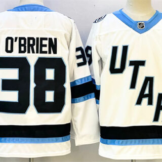 Men's Utah Mammoth #38 Liam O'Brien White Stitched Jersey