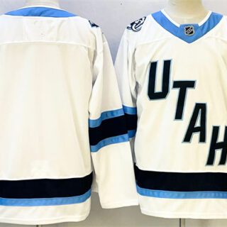Men's Utah Mammoth Blank White Stitched Jersey
