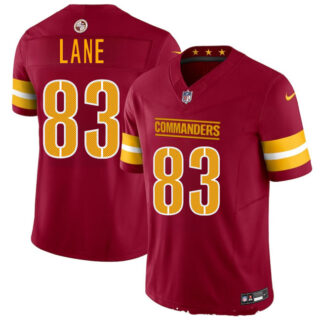Men's Washington Commanders #83 Jaylin Lane Burgundy 2025 Draft F.U.S.E. Vapor Limited Stitched Football Jersey