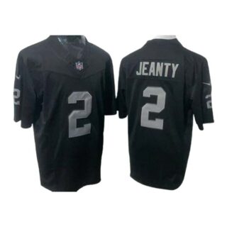 Men's Las Vegas Raiders #2 Ashton Jeanty Limited Black Fashion F.U.S.E. Vapor Jersey