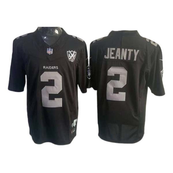 Men's Las Vegas Raiders #2 Ashton Jeanty Limited Black F.U.S.E. Vapor Jersey
