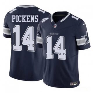 Men's Dallas Cowboys #14 George Pickens Blue 2025 Draft F.U.S.E. Vapor Untouchable Limited Football Stitched Jersey