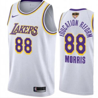 Men's Los Angeles Lakers #88 Markieff Morris White Jersey