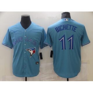 Men's Toronto Blue Jays #11 Bo Bichette Light Blue Stitched MLB Cool Base Nike Jersey