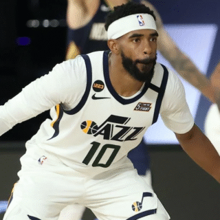 Men's Utah Jazz #10 Mike Conley White NBA Jersey