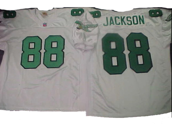 Philadelphia Eagles #88 KEITH JACKSON 90s Vintage Throwback Football Jersey WHITE