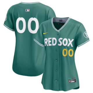 Women's Boston Red Sox ACTIVE PLAYER Custom Green 2025 City Connect Limited Stitched Baseball Jersey(Run Small)