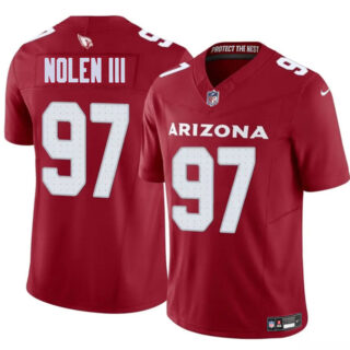 Youth Arizona Cardinals #97 Walter Nolen III Red 2025 Draft F.U.S.E Vapor Untouchable