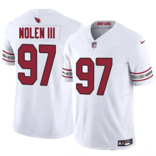 Youth Arizona Cardinals #97 Walter Nolen III White 2025 Draft F.U.S.E Vapor Untouchable Limited Stitched Football Jersey
