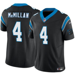 Youth Carolina Panthers #4 Tetairoa McMillan Black 2025 Draft F.U.S.E. Vapor Limited Stitched Football Jersey