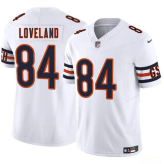 Youth Chicago Bears #84 Colston Loveland White 2025 Draft F.U.S.E. Vapor Untouchable Limited Stitched Football Jersey