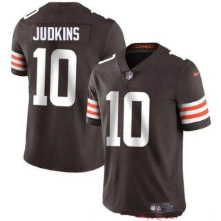 Youth Cleveland Browns #10 Quinshon Judkins Brown 2025 Draft Vapor Untouchable Limited Stitched Football Jersey