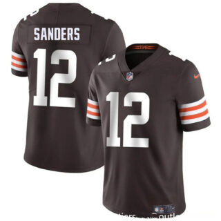 Youth Cleveland Browns #12 Shedeur Sanders Brown 2025 Draft Vapor Untouchable Limited Stitched Football Jersey