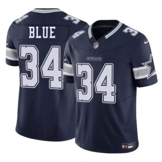 Youth Dallas Cowboys #34 Jaydon Blue Navy 2025 F.U.S.E Draft Vapor Untouchable Limited Stitched Football Jersey