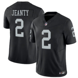 Youth Las Vegas Raiders #2 Ashton Jeanty Black 2025 F.U.S.E. Vapor Stitched Football Jerseys