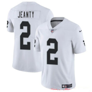 Youth Las Vegas Raiders #2 Ashton Jeanty White 2025 Draft Vapor Untouchable Limited Stitched Football Jersey