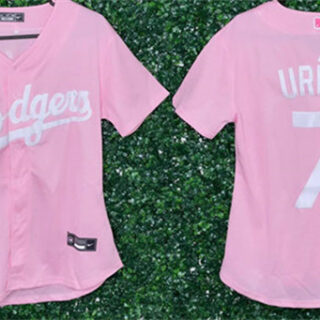 Youth Los Angeles Dodgers #7 Julio Urias Pink Stitched Baseball Jersey