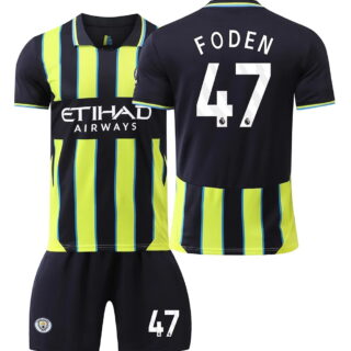 Men's Manchester City #47 Phil Foden Away Football Jersey