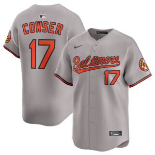 Men's Baltimore Orioles #17 Colton Cowser Grey 2025 Limited Stitched Baseball Jersey