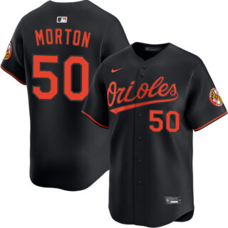 Men's Baltimore Orioles #50 Charlie Morton Black 2025 Alternate Limited Stitched Baseball Jersey