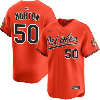Men's Baltimore Orioles #50 Charlie Morton Orange 2025 2nd Alternate Limited Stitched Baseball Jersey