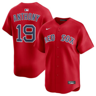 Men's Boston Red Sox #19 Roman Anthony Red 2024 Alternate Limited Stitched Baseball Jersey