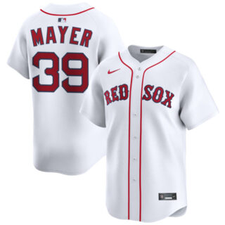 Men's Boston Red Sox #39 Marcelo Mayer White 2025 Home Limited Stitched Baseball Jersey