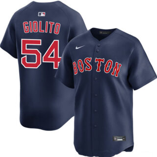 Men's Boston Red Sox #54 Lucas Giolito Navy Alternate Limited Stitched Baseball Jersey
