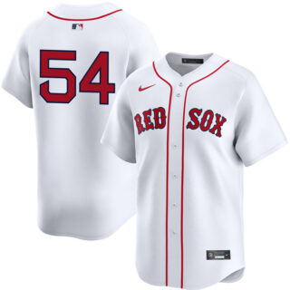 Men's Boston Red Sox #54 Lucas Giolito White No Name 2024 Home Limited Stitched Baseball Jersey