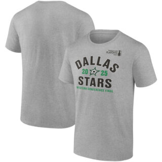 Men's Dallas Stars Heather Gray 2025 Stanley Cup Playoffs Eastern Conference Final Contender T-Shirt