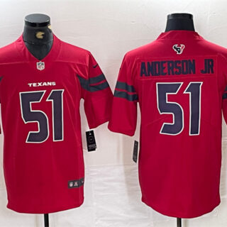 Men's Houston Texans #51 Will Anderson Jr. Red Vapor Untouchable Stitched Football Jersey