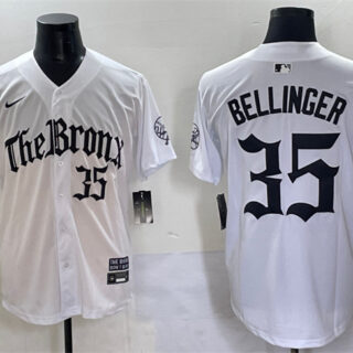 Men's New York Yankees #35 Cody Bellinger White 'Gothic Legacy Edition' Vapor Premier Limited Stitched Baseball Jersey