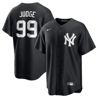 Men's New York Yankees #99 Aaron Judge Black Lights Out Limited Stitched Baseball Jersey