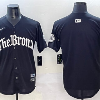 Men's New York Yankees Blank Black 'Gothic Legacy Edition' Vapor Premier Limited Stitched Baseball Jersey