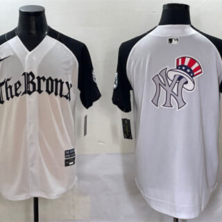 Men's New York Yankees Team Big Logo White Black 'Gothic Legacy Edition' Vapor Premier Limited Stitched Baseball Jerseys