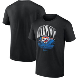 Men's Oklahoma City Thunder Black 2025 Western Conference Champions Box Out T-Shirt