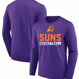 Men's Phoenix Suns Purple Let's Go Long Sleeve T-Shirt
