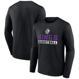 Men's Sacramento Kings Black Let's Go Long Sleeve T-Shirt