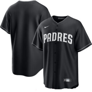 Men's San Diego Padres Blank Black Lights Out Limited Stitched Baseball Jersey
