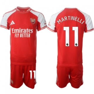 Men's Arsenal F.C #11 Gabriel Martinelli Red 2025 Home Soccer Jersey Suit