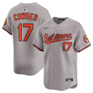 Men's Baltimore Orioles #17 Colton Cowser Gray 2025 Limited Stitched Baseball Jersey