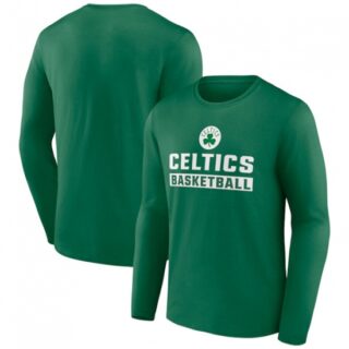 Men's Boston Celtics Green Let's Go Long Sleeve T-Shirt