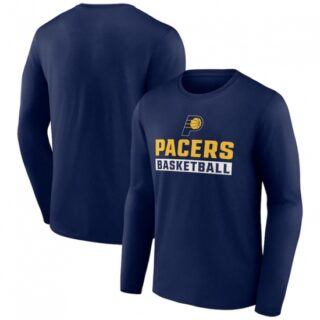 Men's Indiana Pacers Navy Let's Go Long Sleeve T-Shirt