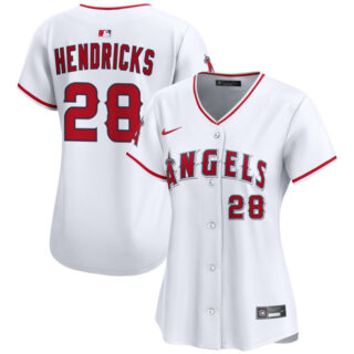 Women's Los Angeles Angels #28 Kyle Hendricks White Home Stitched Baseball Jersey(Run Small)