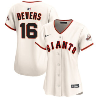 Women's San Francisco Giants #16 Rafael Devers Cream 2024 Limited Stitched Baseball Jersey(Run Small)