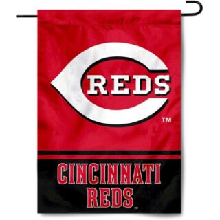 2Pcs Cincinnati Reds Double Sided Garden Flag