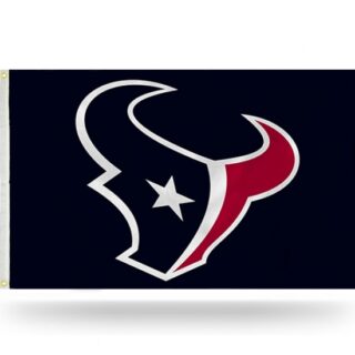 2Pcs Houston Texans flag NFL Standard 3' x 5' Banner Flag Single Sided - Indoor or Outdoor