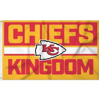 2Pcs Industries NFL Football Bold 3' x 5' Banner Flag Single Sided - Indoor or Outdoor - Home Decor